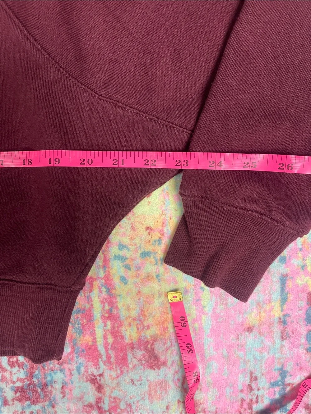 wild fable Mauve Half-Zip Cropped Sweatshirt - Picture 4 of 6